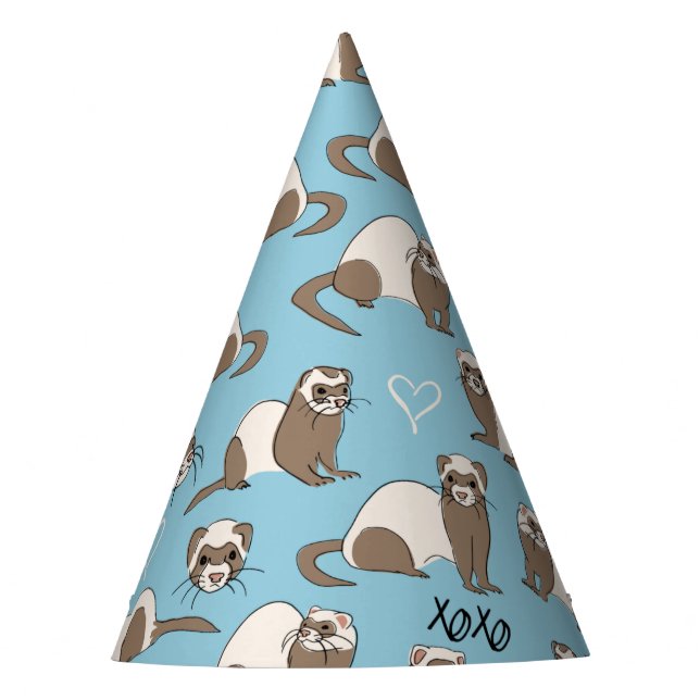 Love Ferrets - Gorra Fiesta azul (Anverso)