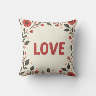 LOVE & Flower almohada
