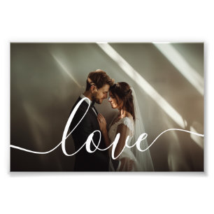 'Love' Foto de pareja personalizada