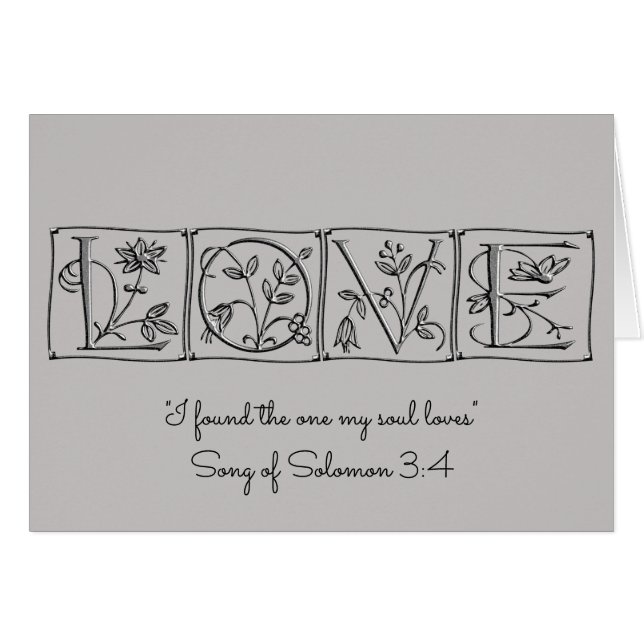 Love~Found el mi alma Loves~Scripture~Wedding (Anverso (Horizontal))