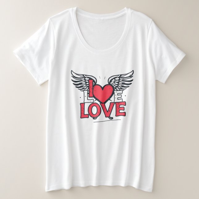 LOVE  Graffiti Style Art Unisex Soft style t-shirt (Anverso del diseño)