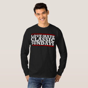 LOVE/HATE - DOMINGOS CLÁSICOS Camiseta Manga Larga
