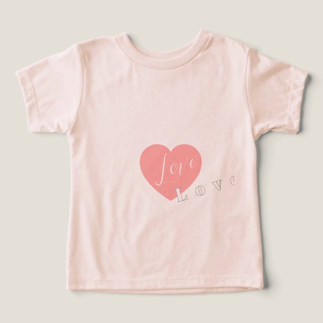 Love heart aesthetic tee (Diseño delantero )