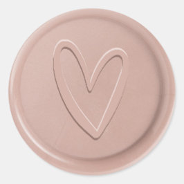 Love Heart Cafe Mocca Wax Seal Pegatina