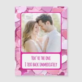 Love Heart Confetti Mensajes de texto Tarjeta magn