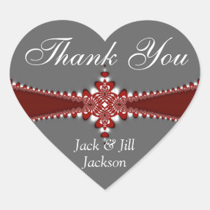 Love Heart Gracias Pegatina