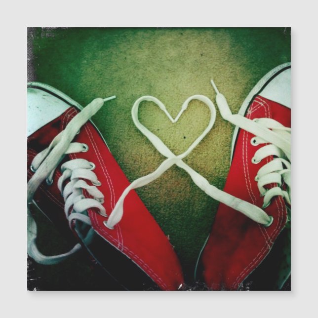Love Heart Laces y2k - Red Sneaker Grunge (Anverso)