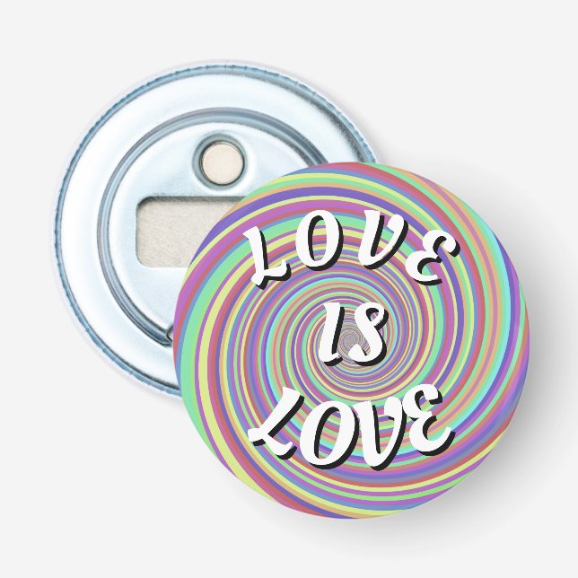 Love Is Love Pride  Abrebotellas (Anverso)
