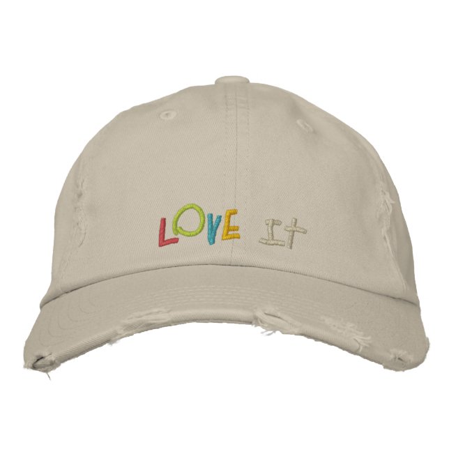 Love It Personalizado Embroidery Gorras (Anverso)