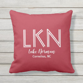 LOVE LAKE LIFE personalizado Cojín decorativo nomb