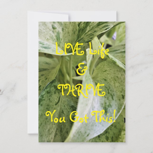 Love Life & Thrive Flat Grecard (Anverso)