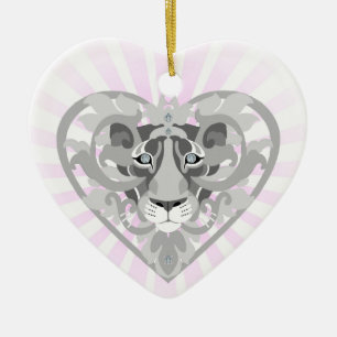 Love Lioness Locket (starburst) adorno con forma d