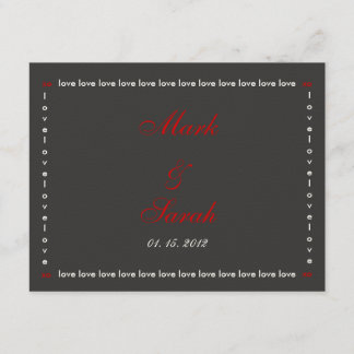 Love Love Love Wedding RSVP