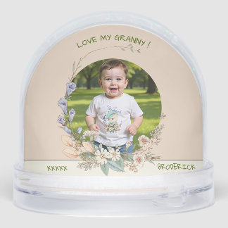 Love My Granny Watercolor Flower Wreath Foto