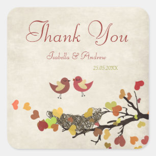 Love Nest Gracias Pegatina