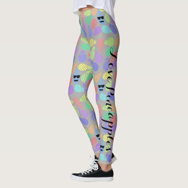 "Love Pineapple" Colorful Leggings (Izquierda)