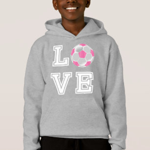 Love Pink Soccer Ball - Letras blancas