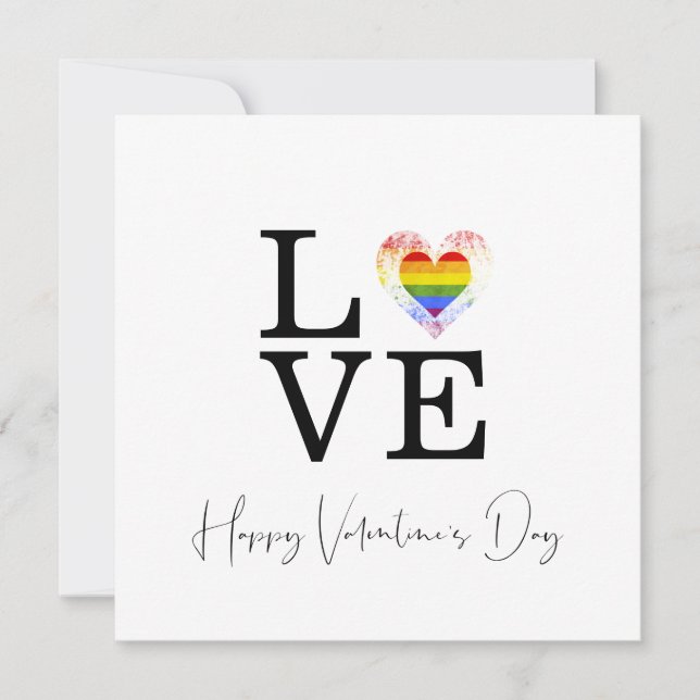 Love Pride Heart Happy Valentine's Day Script (Anverso)
