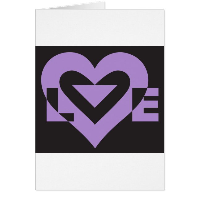 Love Purple on Black (Frente)