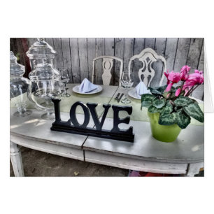 LOVE - Recepción de bodas al aire libre Shabby Chi