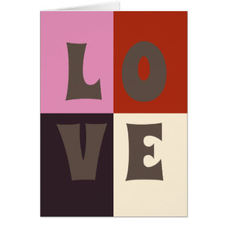 LOVE Red Pink Eggplant Ivory