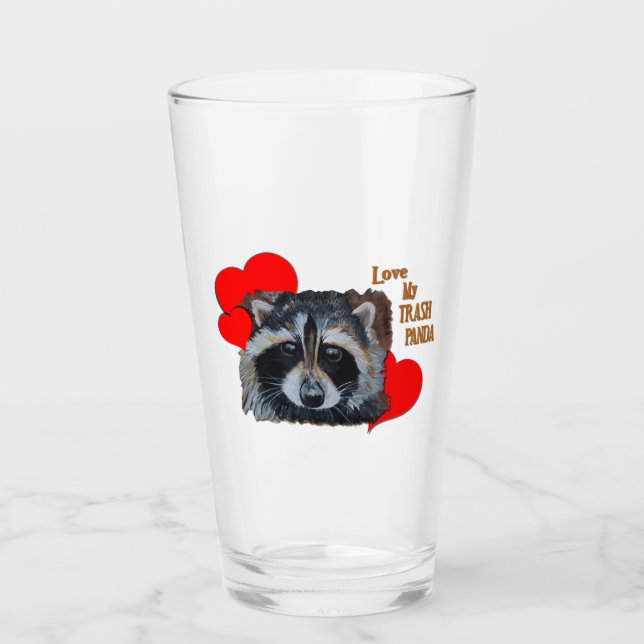 Love Red Trash Panda Racoon Cute Scavenger Thef (Anverso)