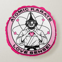 Love Sensei - Karate Atómico - Almohada Redonda TW