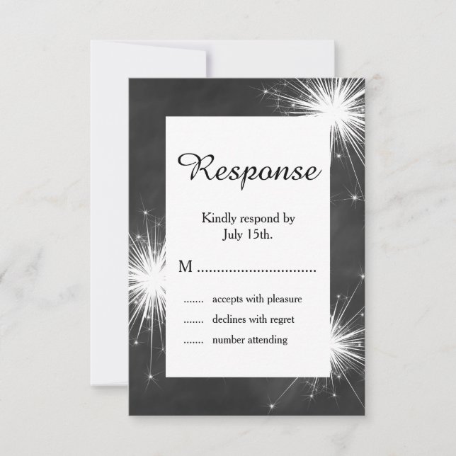 Love Sparkles RSVP (Anverso)