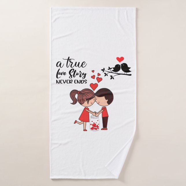 Love Story Bath Towel (Toalla de baño)