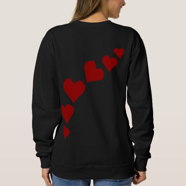 Love Sweatshirts de la camisa de la tarjeta del (Reverso)