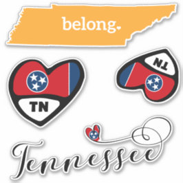 Love Tennessee, 3 diseños, muere de Pegatinas