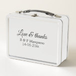 Love & thanks add couple name wedding add date yea<br><div class="desc">For lovers like us</div>