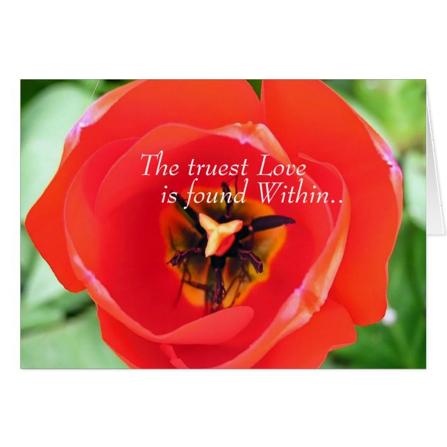 Love Tulip Card (Anverso (Horizontal))