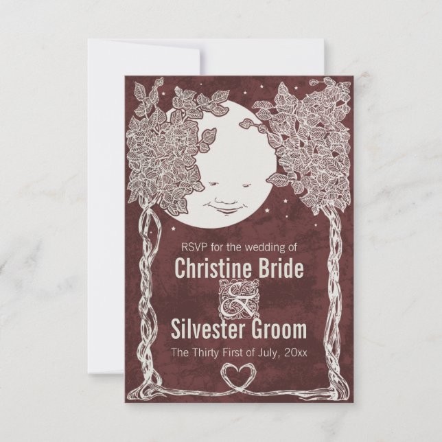 Love Under Stars, 3.5x5 RSVP (Anverso)