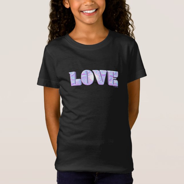 LOVE Unique 3D Modern Graphic, camiseta Guay Black (Anverso)