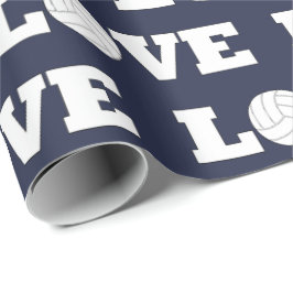 LOVE Voleibol Team Color Gift Papel de ajuste