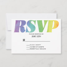 Love Wins Watercolor RSVP