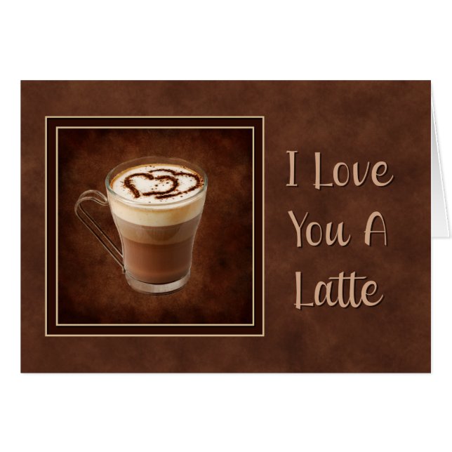 Love You a Latte (Anverso (Horizontal))