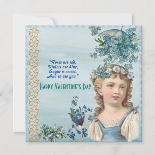 Love You Daughter Rustic Floral Vintage Valentine