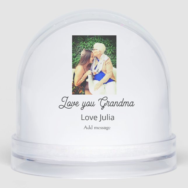 Love you Grandma photo name love message grandkids (Anverso)