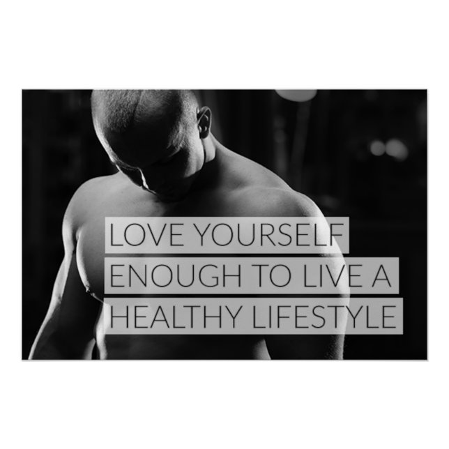 Love Yourself Motivational Poster (Anverso)