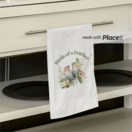 Lovebirds in Pastel Watercolors