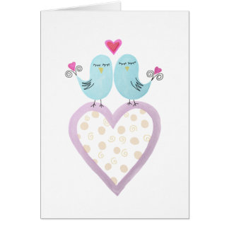 Lovebirds - Pintura digital de acuarela