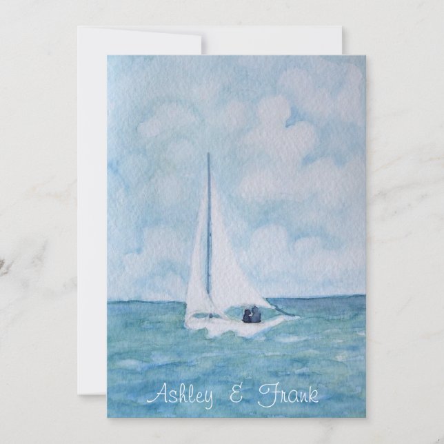 Loveboat (b) invitación a la boda (Anverso)