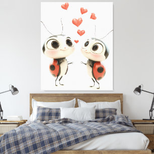 Lovebugs en el Aire – Arte de Pared de Pareja de M