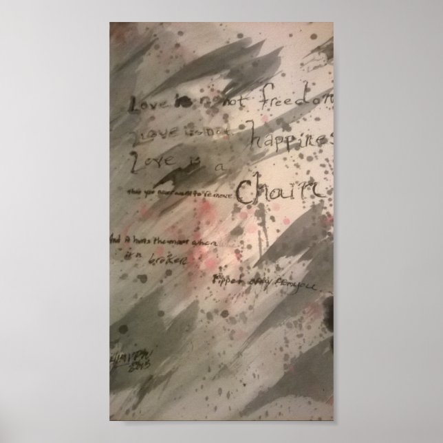 Loveisachain. Póster (Frente)