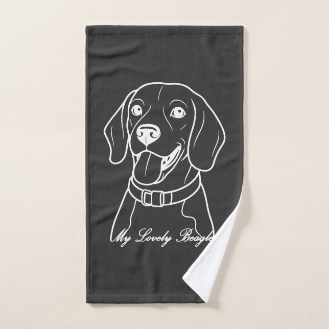 Lovely Beagle (Toalla de mano)