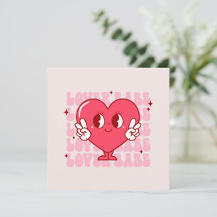 Lover Babe   Corazón sonriente y texto repetido