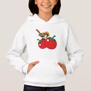 Lover Sparrow Orgánico come tomate rojo