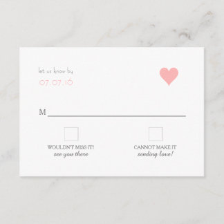 {Lover's} Modern Wedn RSVP